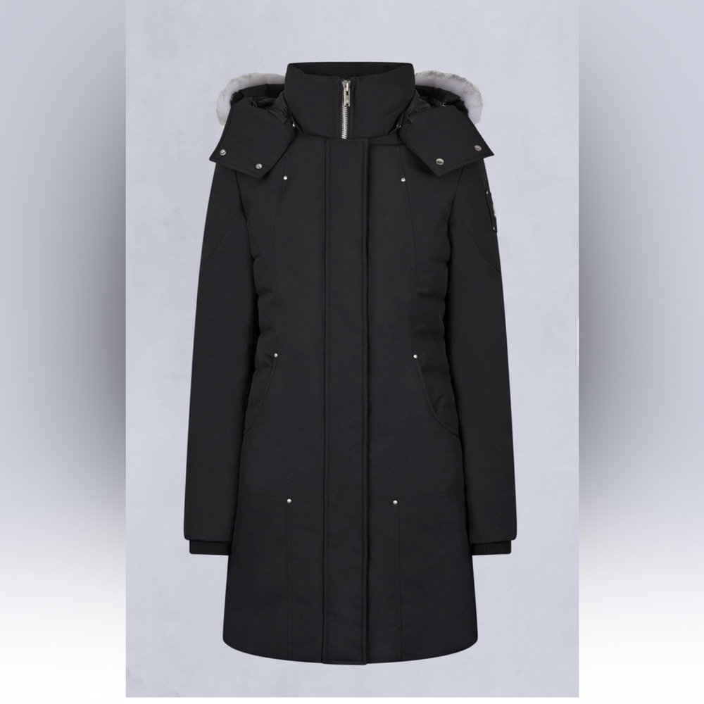 AUTH Moose Knuckles Cloud Shearling Parka with Removable Fur Hood, size XS